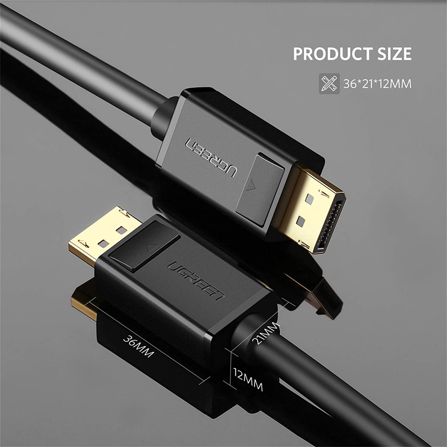 Ugreen DP Male to Male Cable DisplayPort 4K Ugreen DP Male to Male Cable DisplayPort 4K